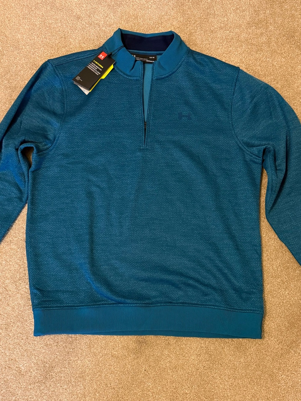 NWT Under Armour Storm Fleece Sweater 1/4 Zip in Teal